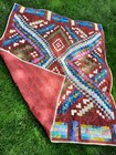 Bagello Quilt Red Waves Professionally Quilted
