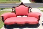 Parlor Set  walnut Victorian  2 Piece