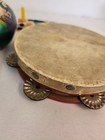 Vintage Toy Tambourine  7    Wood Metal Percussion Mexico Maracas   Noise Maker