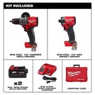 New M18 Fuel 2 Tool Combo Kit 1 2  Hammer Drill Driver Milwaukee 3697-22 18v Kit
