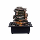 Home D  cor Waterfall Meditation Fountain Indoor Tabletop Many Natural River R   