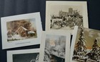 Vintage Greeting Cards Covers Fronts Ephemera Christmas Winter