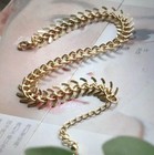 Womens Gold Fishbone Chain Anklets Ankle Bracelet Foot Jewelry
