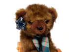 Vintage Applause Nostalgic Plush Teddy Bear On Wheels 1980s Pull Toy 8 