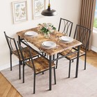Dining Sets Dining Room Table Set With 4 Upholstered Chairs Kitchen Table Set