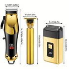 Professional Hair Clipper For Men  3-piece Set  Beard Trimmer Shaver Set And Kit