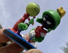 Marvin The Martian Lot Of 6 1990 s Looney Tunes Various Pvc Keychain Mint Rare