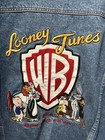 Looney Tunes Vintage Denim Jacket Warner Brothers Adult Sz L Rare 90   s        bugs 