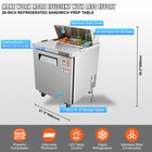 Commercial Refrigerator 28  Sandwich Salad Prep Table 1 Door W 8 Pan Capacity