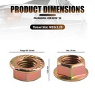 10pcs M10x1 25 Nut Oem 90212-sa5-003 Exhaust Manifold Gasket Nut