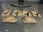 Lot Vintage Shabby Light Rust Pressed Steel Window Sash 6 Lock Latch W 4 Catch