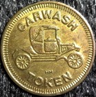 Carwash Car Wash No Cash Value Wash Token 23mm  c480 