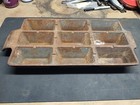Smelting Cast Iron Silver 9 Bar Mold Heavy Ingot Gold Antique Vintage