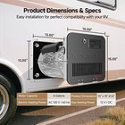 6 Gallon Rv Water Heater Propane Gas electric With 15 15 Door   Wired Controller