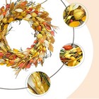 24 Inch Fall Wreath With Berries  Wheat Ears  And 23in Fall Wheat Ears Wreath