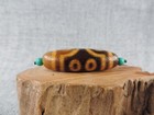 7 Eyes Authetic Energy Tibetan Old Agate Dzi Beads Amulet Tibet Gzi Bead C