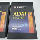 Adat Digital Studio Audio Cassette Tapes 60 Minutes   3 Pack -emtec   Da60 - New