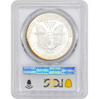2001  1 American Silver Eagle Pcgs Ms68 - Fantastic Rainbow Toning