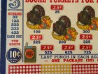 Vintage Local Turkeys For Local People Punch Board Gambling Trade Stimulator