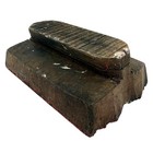 Vintage Wood Textile Or Wallpaper Printing Block Stamp Paisley Floral Folk Art