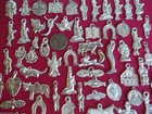 50 Silver Milagros Mexican Folk Art Charms Day Of The Dead Ex Voto Nicho Lot