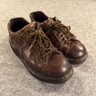 Vtg Dr Martens 9351 Shoes Womens 7 Uk 5 Brown Leather Oxford Grunge Chunky Lug