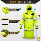 Kwiksafety Torrent   High Visibility Ansi Class 3 Safety Trench Coat