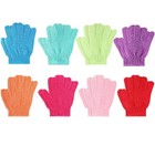 16 Pcs Exfoliating Bath Gloves Shower Gloves 8 Colors Double Sided Exfoliatin   