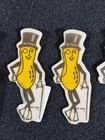 Vintage 1950s Planters Mr Peanut Cloth Stickers Lot Of 4 Advertising