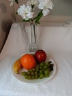 Realistic Artificial Fake Fruit Apple Orange Banana   Grapes Lifelike Home Decor