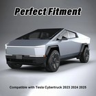 Center Console Armrest Cover For Tesla Cybertruck 2025 2024 2023 Matte Carbon   