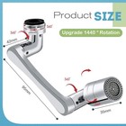 Universal 1440   Swivel Extension Faucet Rotate Robotic Arm Tap Extenders 2 Mode