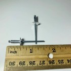 100pc Large Flange Aluminum Pop Rivets 1 8  X 3 8    Big Head Steel