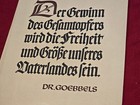 Original 1939 German Third Reich Propaganda Poster Ww2 Wwii