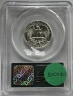 Nice 1954 Washington Silver Quarter Pcgs Pr66cam      Free Us Shipping