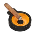 Galiner Cigar Holder Ashtray Metal Round Single Slot Cigarette Ash Stand Travel