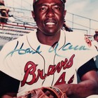 Hank Aaron Signed Photo 8x10 Braves - Coa Jsa