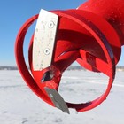 Eskimo   Redneck    Bit  Drill-adaptive Ice Fishing Auger  8-inch  Red