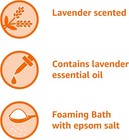 Amazon Basics Lavender Scented Foaming Bath With Essential Oil And Epsom Salt  