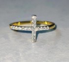 2ct Round Cut Real Moissanite 14k Gold Plated Wedding   Engagement Bridal Ring