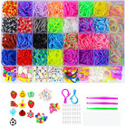 Rubber Band Loom Bracelet Kit 2500 Plus Bands Beads S Buckles Pendants Kids