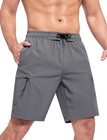 Mens Quick Dry Swim Trunks 9 Inch Mesh Lined Beach Shorts Zip Cargo Pockets