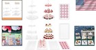 Cake Stand Dessert Display Set White Plastic 3 Tier Cupcake Holder Parties