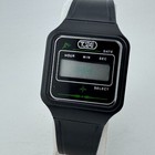 Vintage Tozaj Quartz Watch Men Black Square Lcd Digital   For Parts Repair