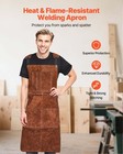 Vevor Leather Welding Work Apron Heavy Duty Cowhide Heat Resistant Welding Apron