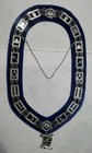 Masonic Blue Lodge Chain Collar With Historian Officer Jewel Silver