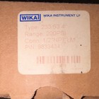 Wika 233 53 4  Air Pressure Gauge 200 Psi 4  Face 1 2  Npt Bottom Mount
