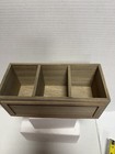 Wood Desk Organizers 3 Compartment 9x4 Utensil Makeup - Design Styles