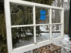 31 X 19 Vintage Window Sash  Old 6 Pane  Frame 1967 Arts   Crafts