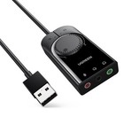 External Sound Card Adapter Usb 2 0  Black  Ugreen 40964